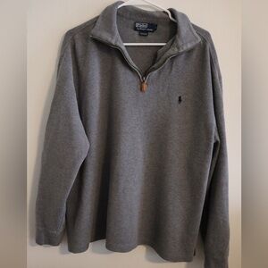 Polo Ralph Lauren Men’s Grey Half Zip Pullover Sweater